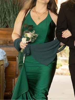 Emerald Green Mother of the Groom Dress